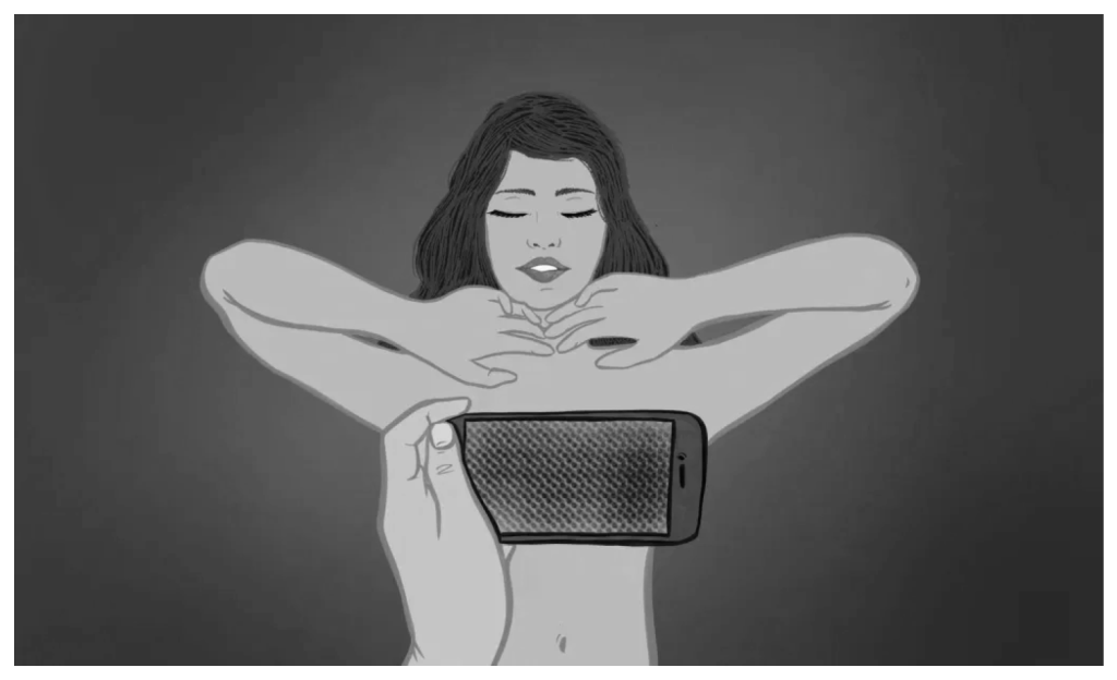 Immagine di fantasia ritraente una donna possibile vittima del Revenge Porn