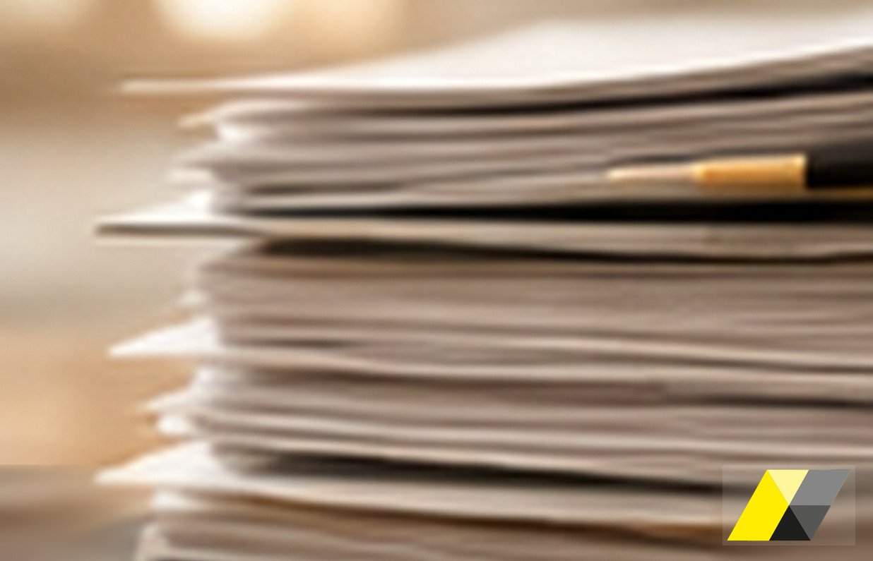 Pila di fogli e documenti su una scrivania: formazione 231, Soardi Studio Legale